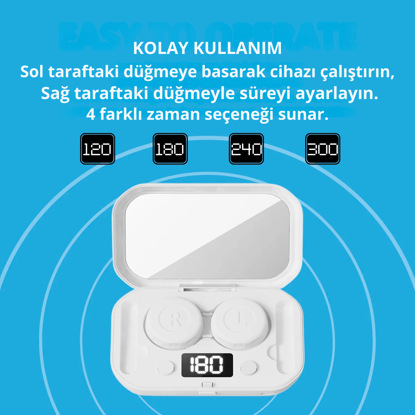 Ultrasonik Kontakt Lens Temizleyici